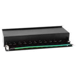 Equip Patchpanel 12x RJ45 Cat6A FTP 1HE Premium schwarz — Buy in Cyprus with Fast Delivery