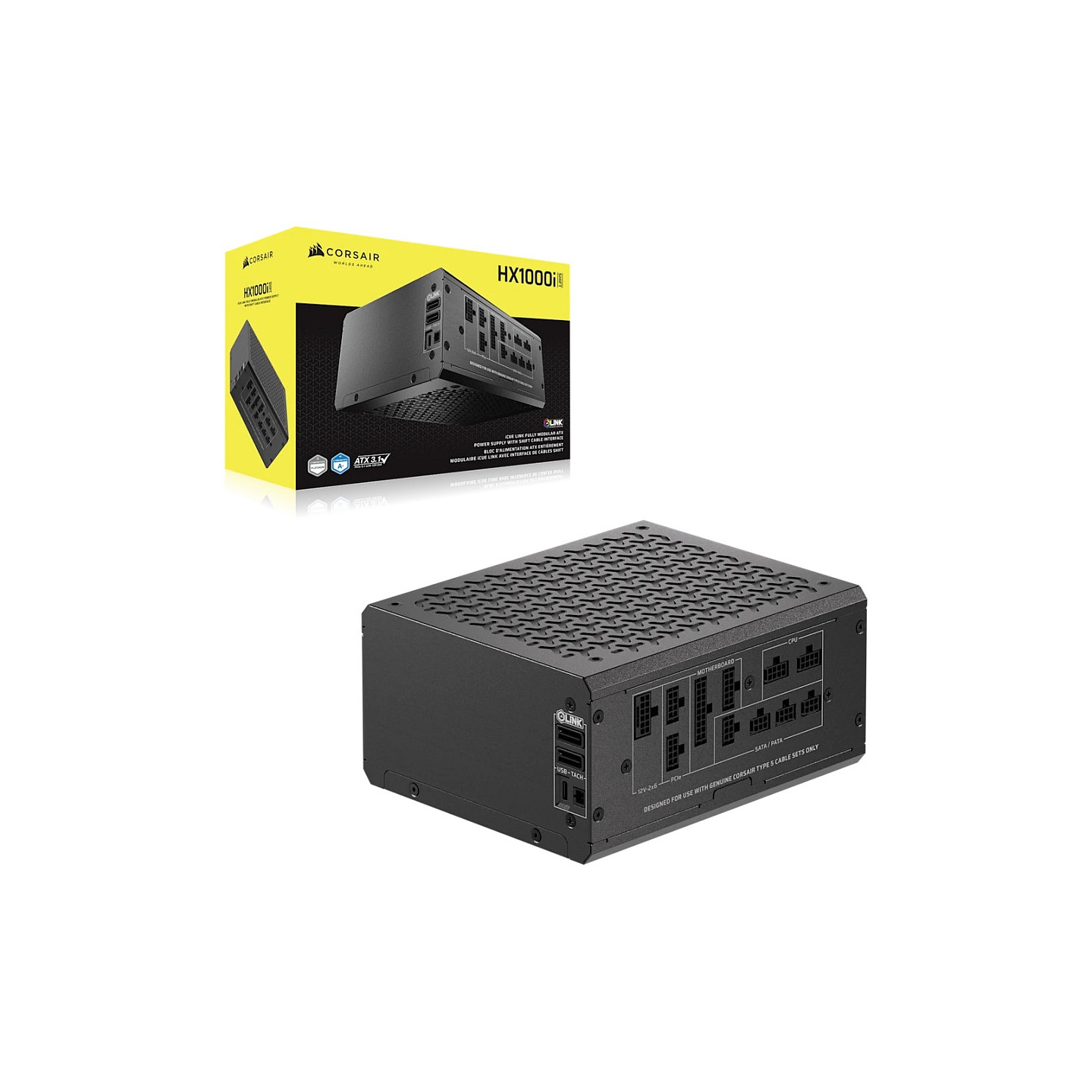 1000W Corsair HX1000i SHIFT Netzteil 80+ Platinum (modular) ATX 3.1 PCIe 5.1 — Buy in Cyprus with Fast Delivery
