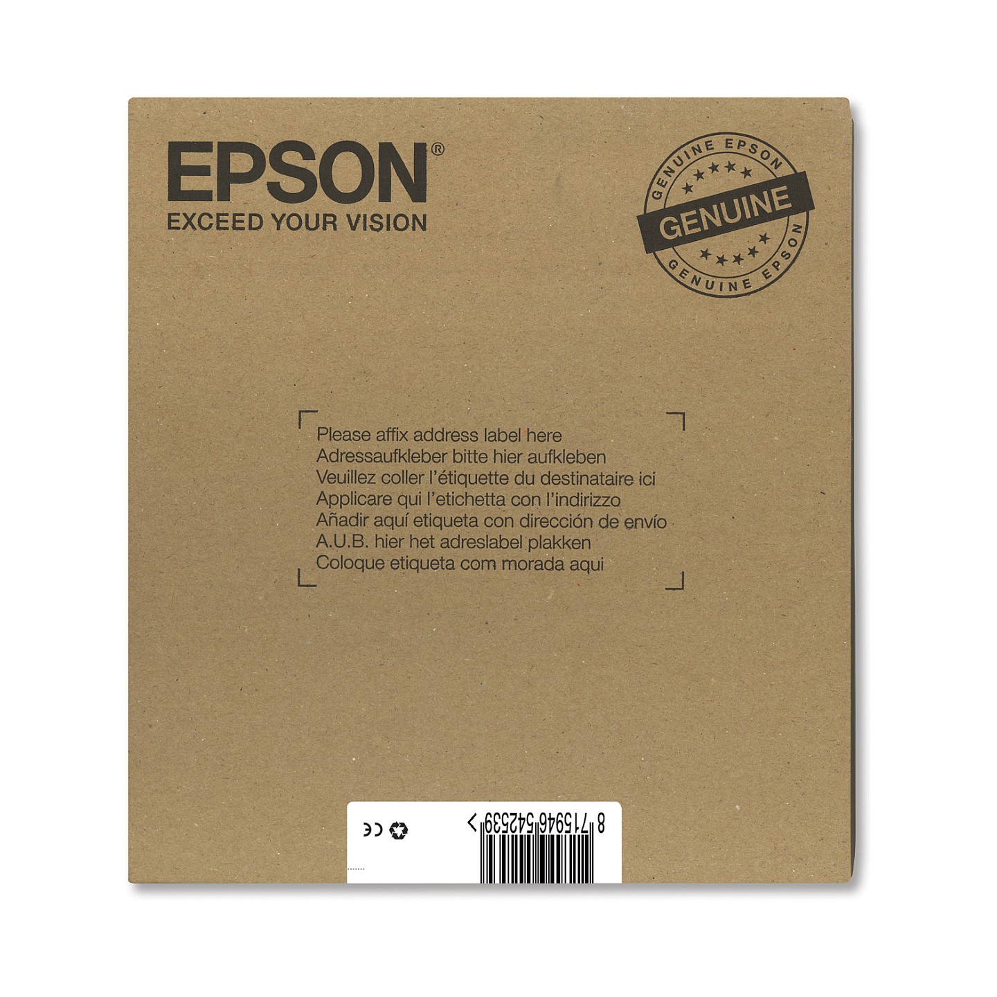 Epson Original Easy Mail Packing T1285 Fuchs Druckerpatronen 4er Multipack BK C M Y (C13T12854511)
