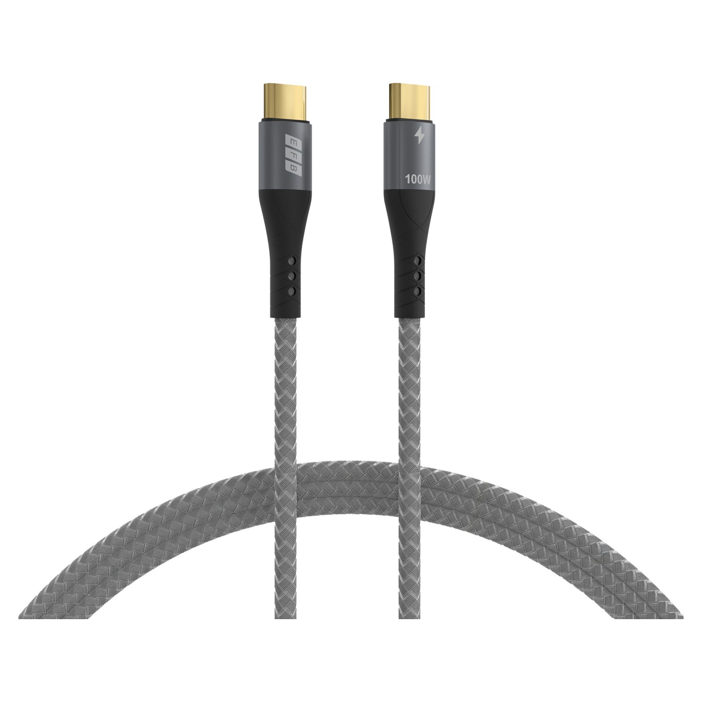 EFB USB-C Kabel 100W PD 3.0 5A E-Marker Chip 1m grau — Buy in Cyprus with Fast Delivery
