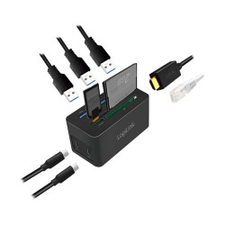 Logilink Dockingstation USB 3.2 (G1) HDMI.10-Port.PD4.schw. — Buy in Cyprus with Fast Delivery