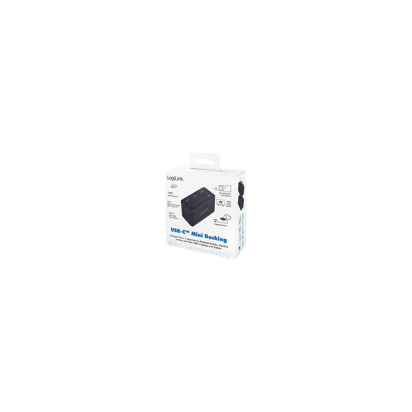 Logilink Dockingstation USB 3.2 (G1) HDMI.10-Port.PD4.schw. — Buy in Cyprus with Fast Delivery