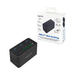 Logilink Dockingstation USB 3.2 (G1) HDMI.10-Port.PD4.schw. — Buy in Cyprus with Fast Delivery