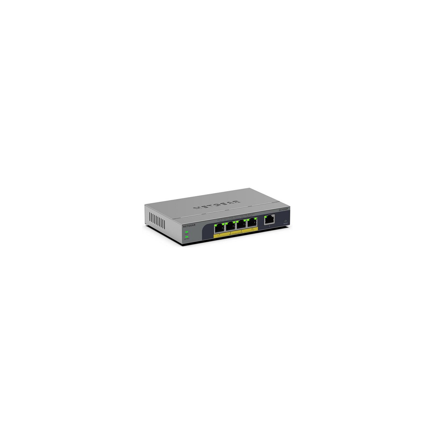 NETGEAR Easy Smart GS105EP - Switch - L3 - Smart - 1 x 10 100 1000 + 4 x 10 100 1000 (PoE+) - Desktop. wandmontierbar...