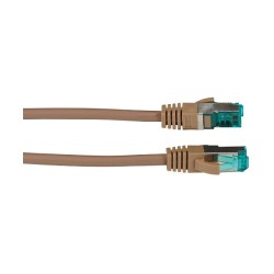 EFB RJ45 Patchkabel S FTP Cat6A LSZH Braun Laenge 1m 4x2xAWG27 7 nach TIA EIA568B geschirmt Uebertragungsstandards 10...
