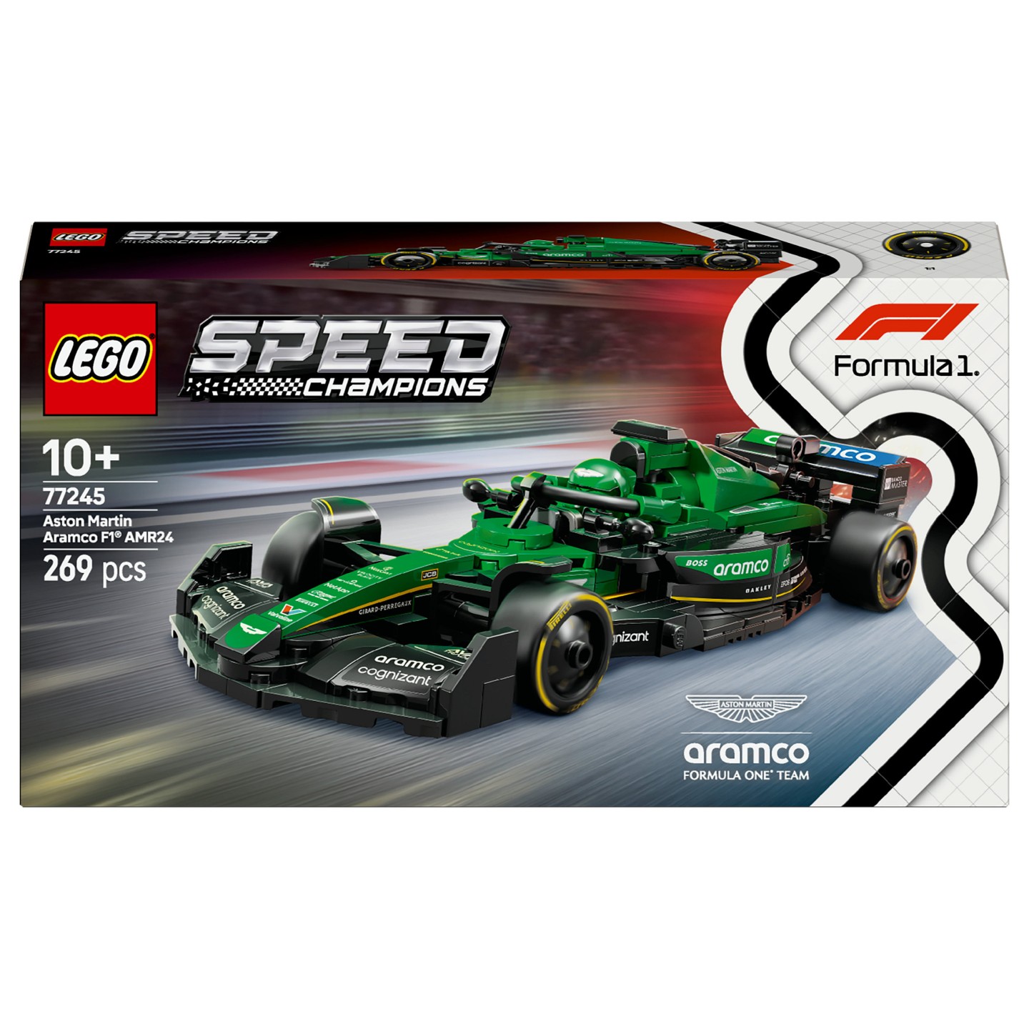 LEGO Speed Champions Aston Martin Aramco F1 AMR24 Rennauto 77245 — Buy in Cyprus with Fast Delivery