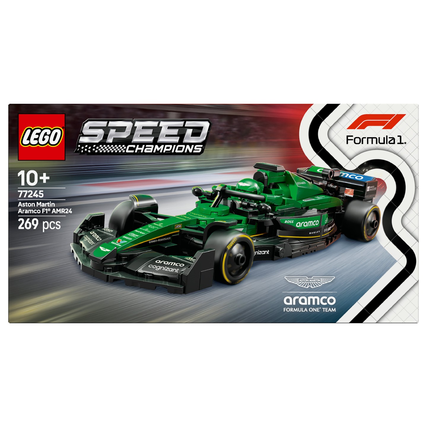 LEGO Speed Champions Aston Martin Aramco F1 AMR24 Rennauto 77245 — Buy in Cyprus with Fast Delivery