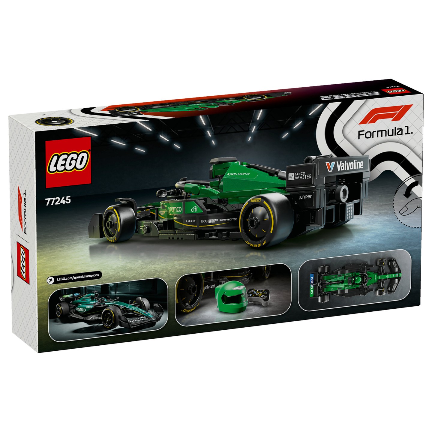 LEGO Speed Champions Aston Martin Aramco F1 AMR24 Rennauto 77245 — Buy in Cyprus with Fast Delivery
