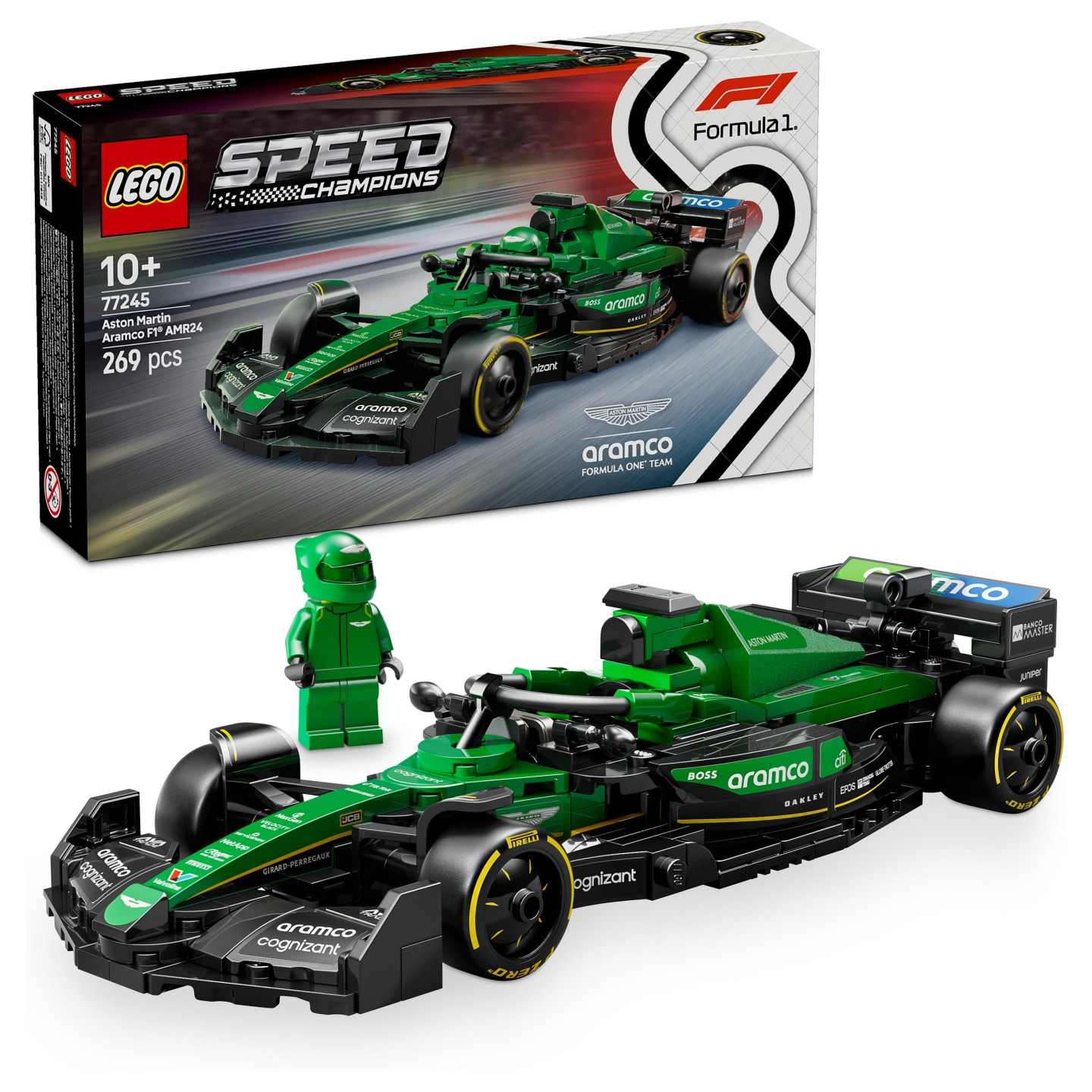 LEGO Speed Champions Aston Martin Aramco F1 AMR24 Rennauto 77245 — Buy in Cyprus with Fast Delivery