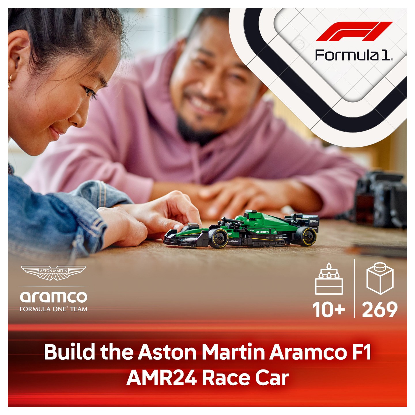 LEGO Speed Champions Aston Martin Aramco F1 AMR24 Rennauto 77245 — Buy in Cyprus with Fast Delivery