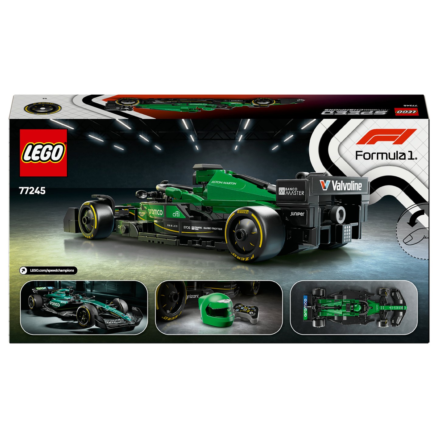 LEGO Speed Champions Aston Martin Aramco F1 AMR24 Rennauto 77245 — Buy in Cyprus with Fast Delivery