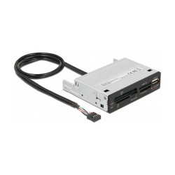 Delock 3.5? USB 2.0 Card Reader 5 Slot + 1 x USB 2.0 Typ-A Buchse — Buy in Cyprus with Fast Delivery