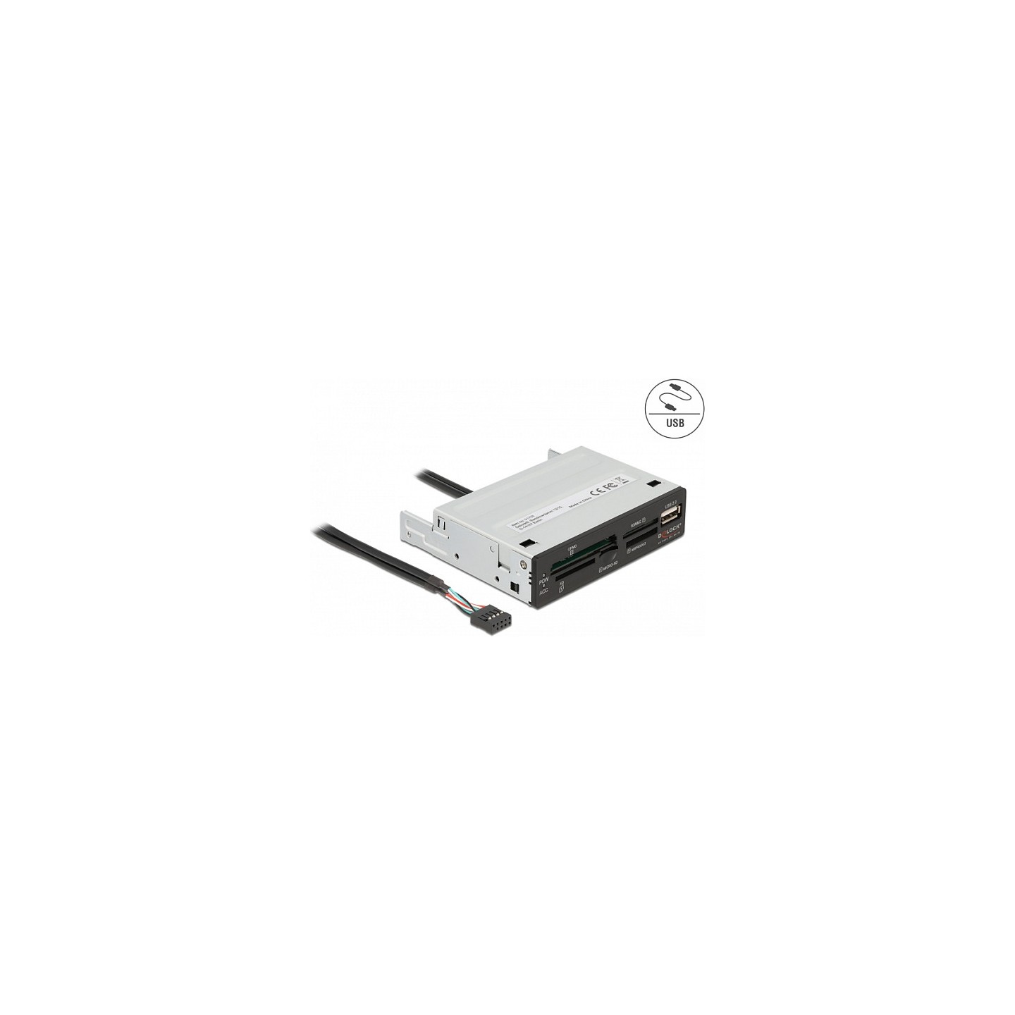 Delock 3.5? USB 2.0 Card Reader 5 Slot + 1 x USB 2.0 Typ-A Buchse — Buy in Cyprus with Fast Delivery
