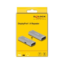 DELOCK DisplayPort 1.4 Repeater 8K 30 Hz 20m — Buy in Cyprus with Fast Delivery