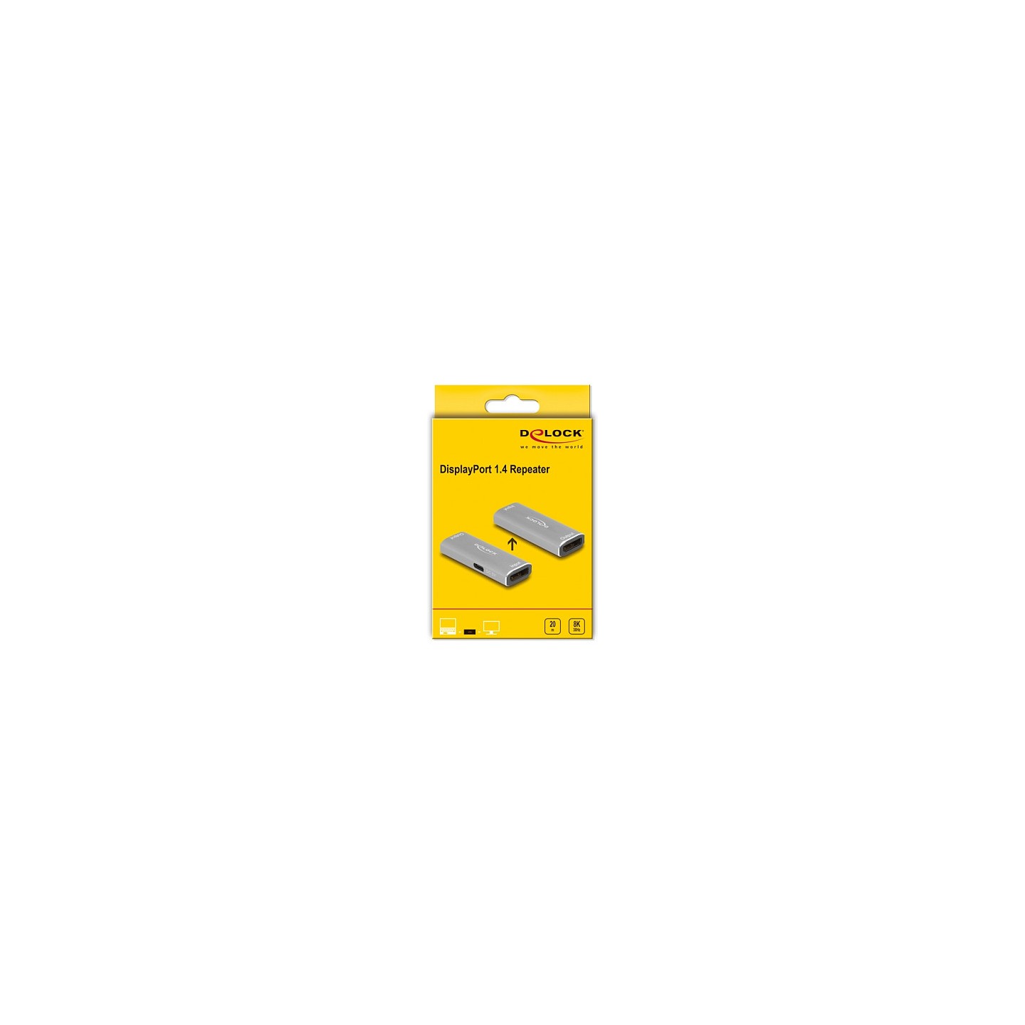 DELOCK DisplayPort 1.4 Repeater 8K 30 Hz 20m — Buy in Cyprus with Fast Delivery