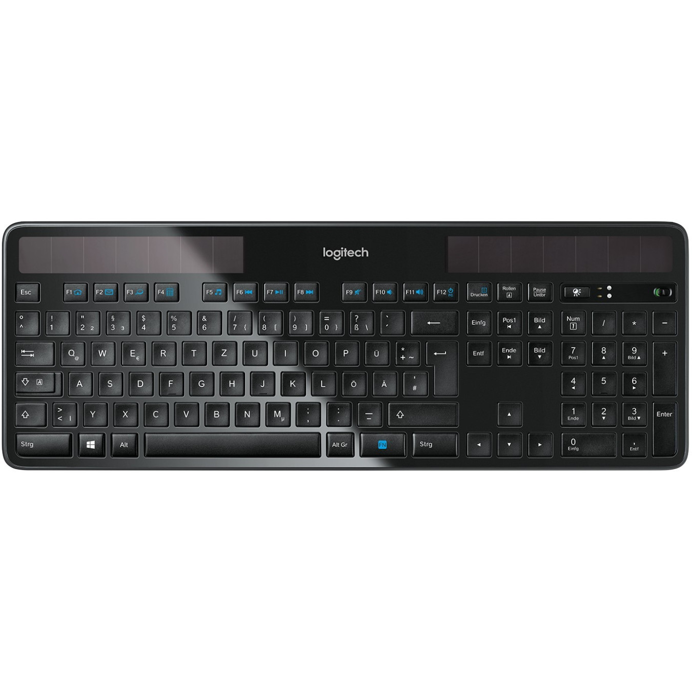 Logitech K750 Wireless Solar Keyboard - K750 - Graphite Full-Size (100%) QWERTZ German — Buy in Cyprus with Fast Delivery