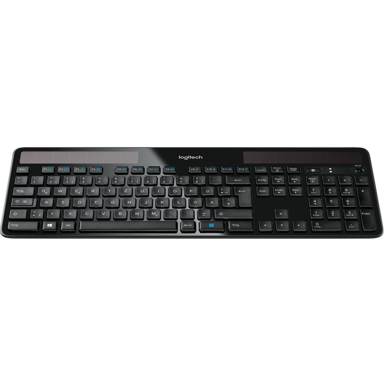 Logitech K750 Wireless Solar Keyboard - K750 - Graphite Full-Size (100%) QWERTZ German — Buy in Cyprus with Fast Delivery