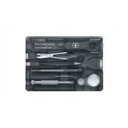 V-0.73 33.T3 Taschenmesser Swiss Card Lite.s chwarz transparent — Buy in Cyprus with Fast Delivery