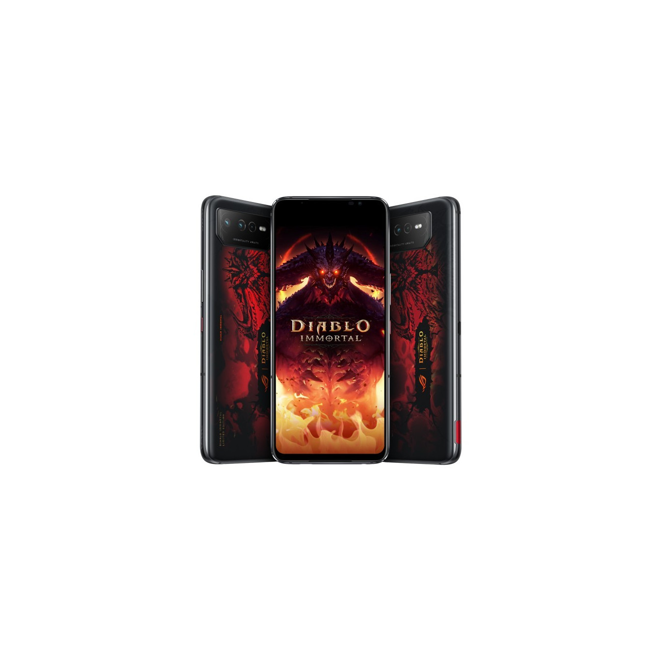 ASUS ROG Phone 6 Diablo Immortal Edition - Hellfire Red - 16GB/512GB, Snapdragon 8+ Gen 1 3.2GHz, 6.78" AMOLED