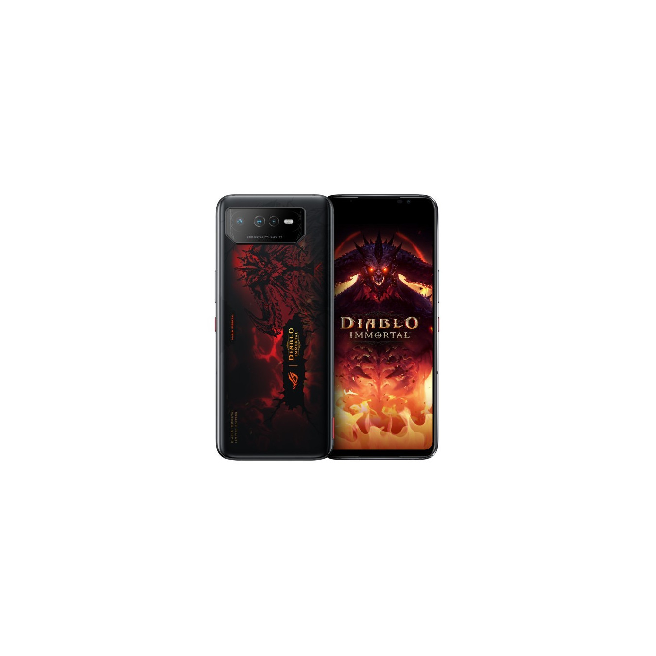 ASUS ROG Phone 6 Diablo Immortal Edition - Hellfire Red - 16GB/512GB, Snapdragon 8+ Gen 1 3.2GHz, 6.78" AMOLED