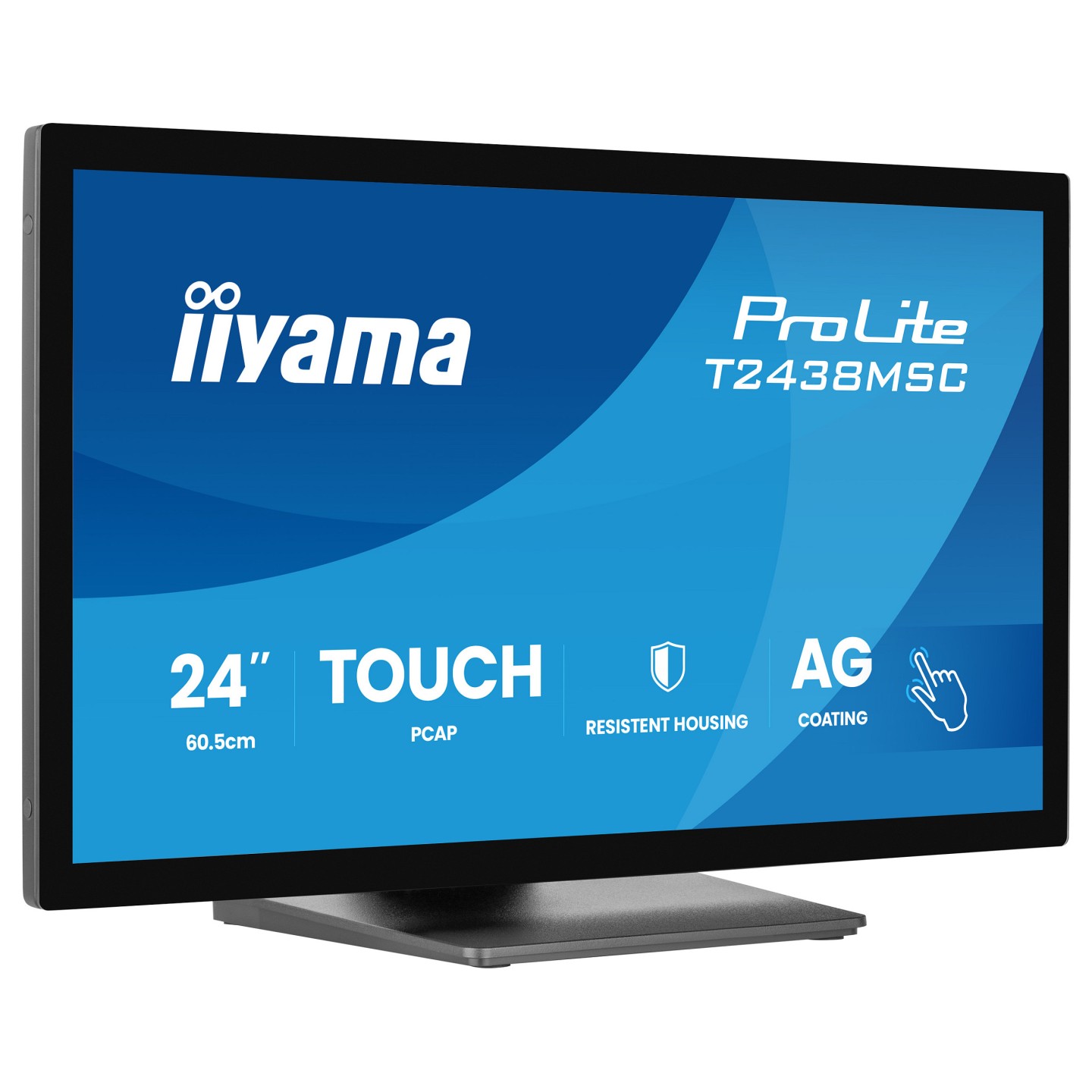 IIYAMA 60.5cm (23.8') T2438MSC-B2 16:9 M-Touch HDMI+DP+USB — Buy in Cyprus with Fast Delivery