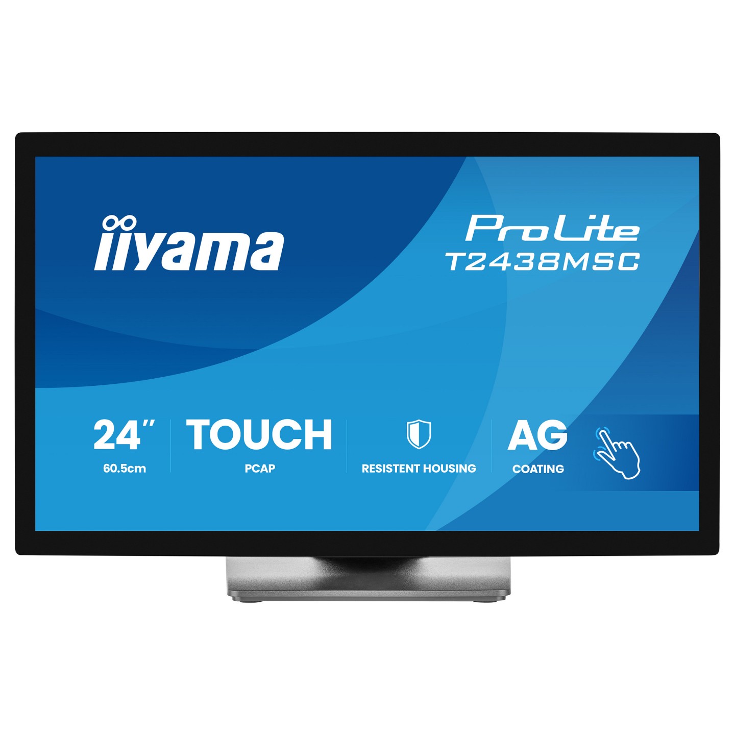 IIYAMA 60.5cm (23.8') T2438MSC-B2 16:9 M-Touch HDMI+DP+USB — Buy in Cyprus with Fast Delivery