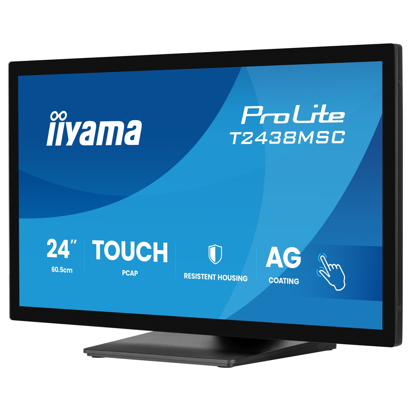 IIYAMA 60.5cm (23.8') T2438MSC-B2 16:9 M-Touch HDMI+DP+USB — Buy in Cyprus with Fast Delivery