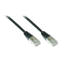 Good Connections Alcasa GOOD CONNECTIONS - Patch-Kabel - RJ-45 (M) - RJ-45 (M) - 0.5 m - SFTP - (Kategorie 5e) - schw...