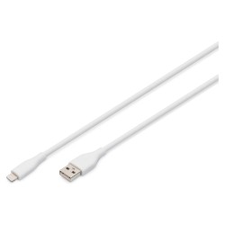 Lightning Silikon Anschlusskabel. USB-A - Lightning 0.5m. weiß — Buy in Cyprus with Fast Delivery