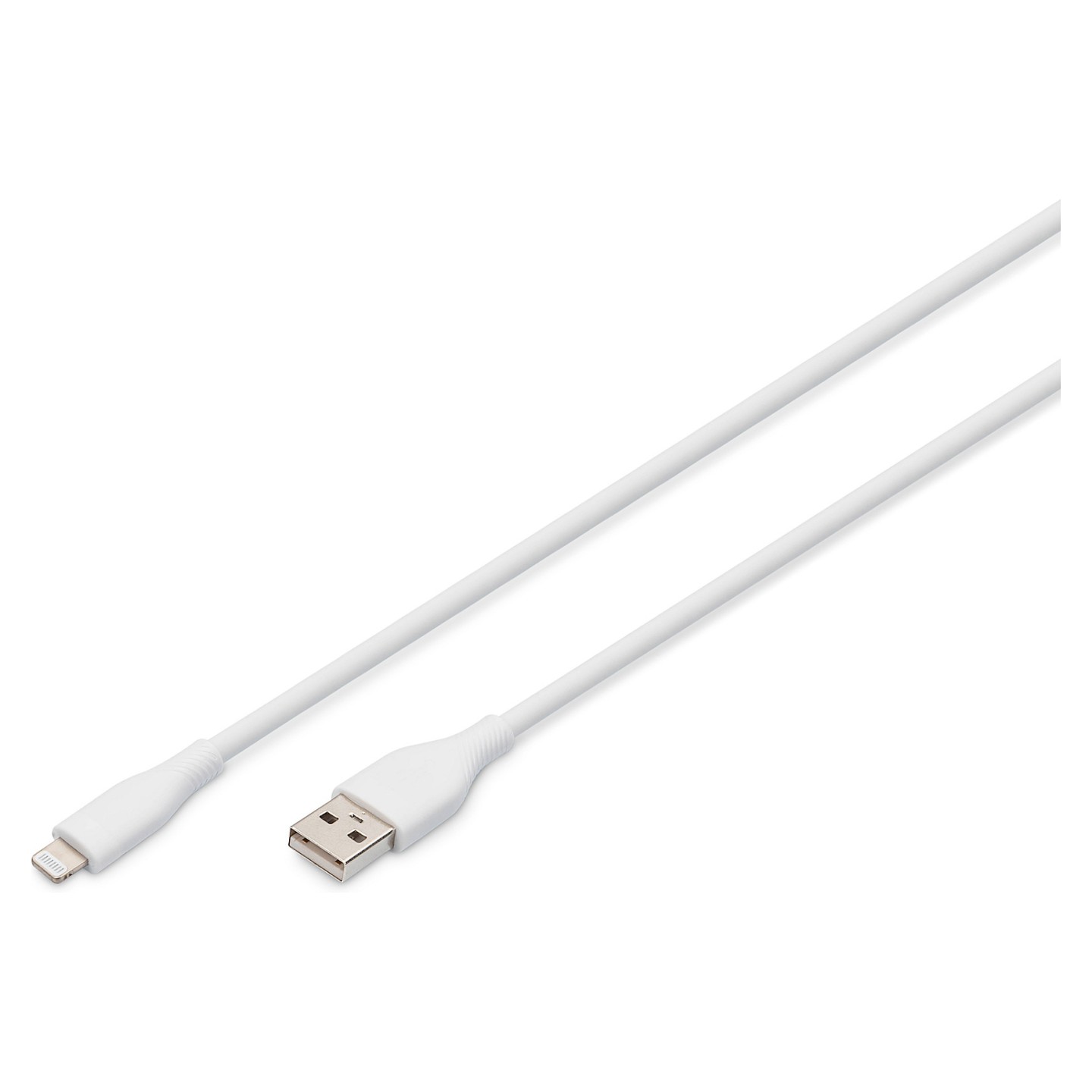 Lightning Silikon Anschlusskabel. USB-A - Lightning 0.5m. weiß — Buy in Cyprus with Fast Delivery