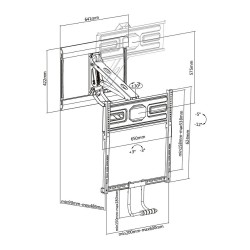 Equip Wandhalterung 43'-50' 1TFT PullDown 4Gelenke 35Kg sw lite Retail — Buy in Cyprus with Fast Delivery