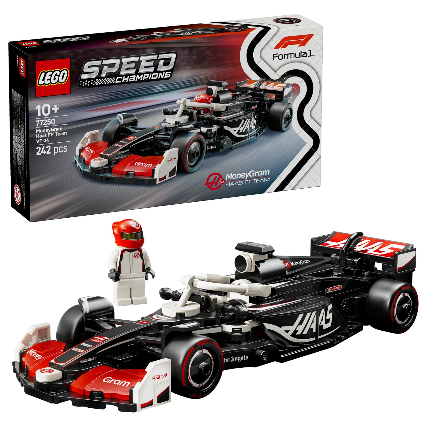 LEGO Speed Champions MoneyGram Haas F1 Team VF-24 Rennauto 77250 — Buy in Cyprus with Fast Delivery
