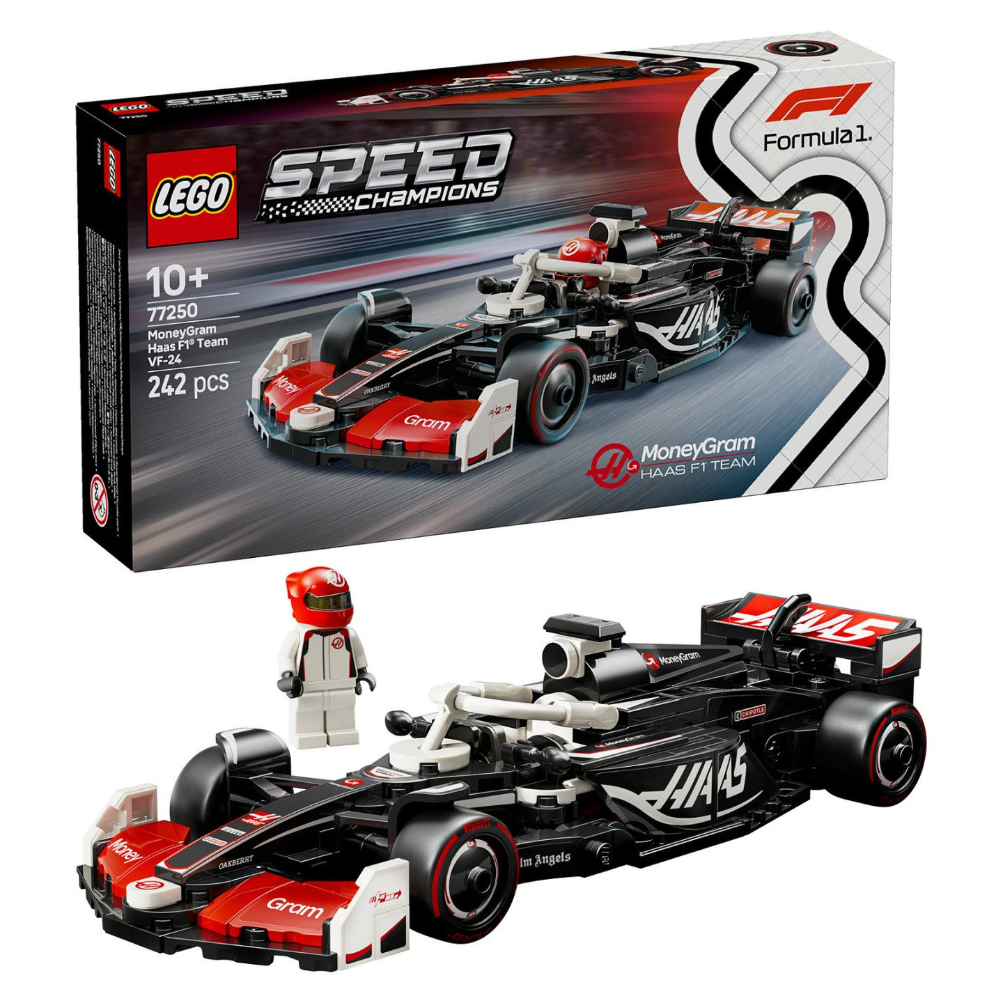 LEGO Speed Champions MoneyGram Haas F1 Team VF-24 Rennauto 77250 — Buy in Cyprus with Fast Delivery