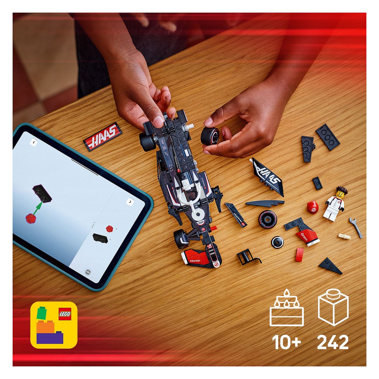 LEGO Speed Champions MoneyGram Haas F1 Team VF-24 Rennauto 77250 — Buy in Cyprus with Fast Delivery