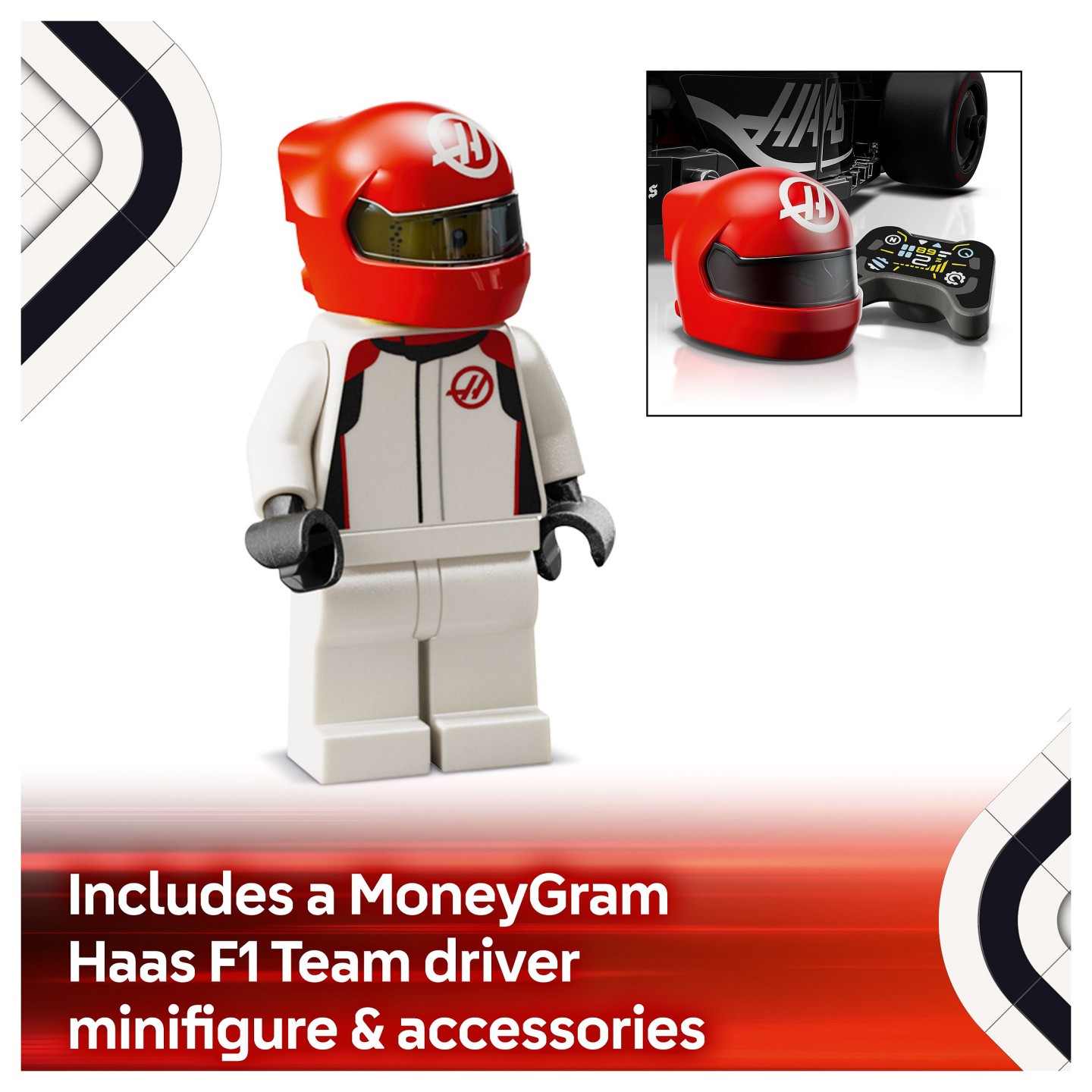 LEGO Speed Champions MoneyGram Haas F1 Team VF-24 Rennauto 77250 — Buy in Cyprus with Fast Delivery