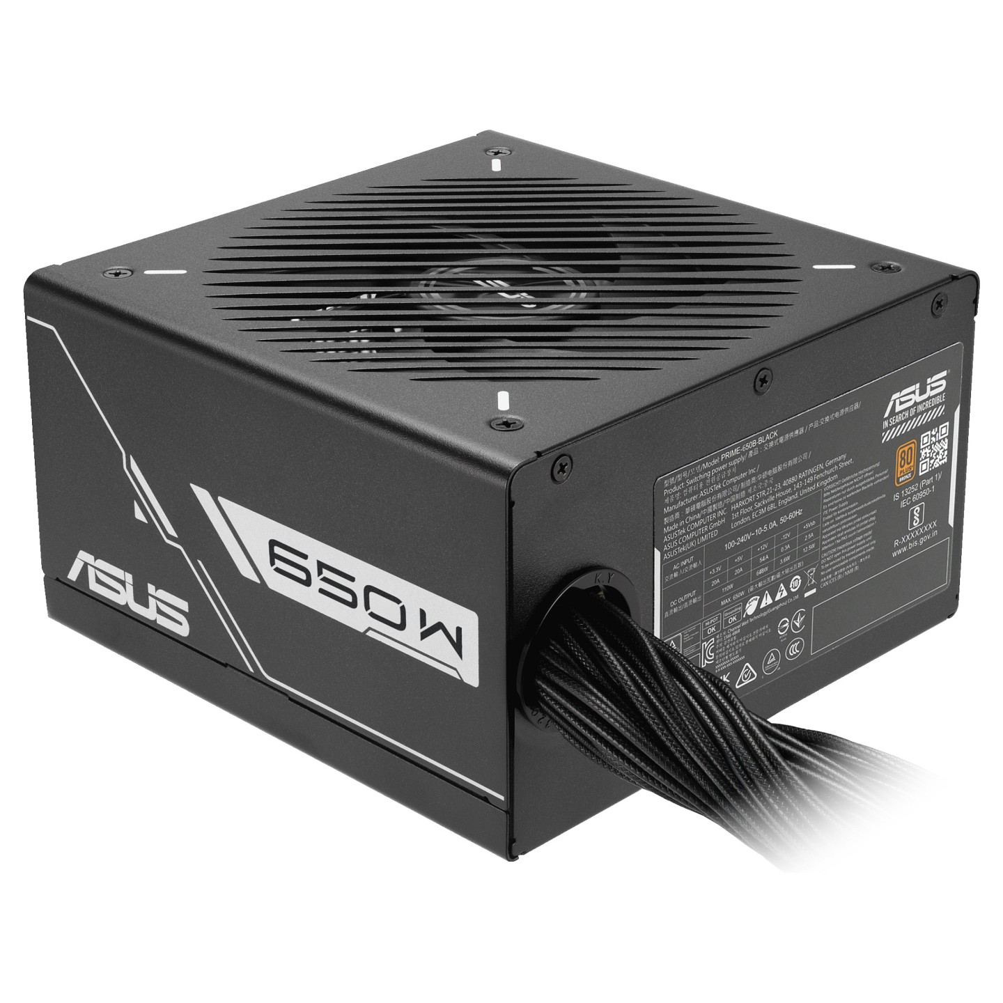 650W ASUS Netzteil PRIME-650B-BLACK 80+ Bronze — Buy in Cyprus with Fast Delivery