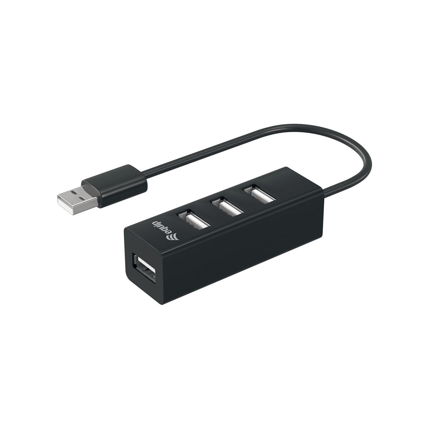 Equip USB-Hub 4-Port 2.0 - to 4x2.0 480Mbps o.Netzteil sw — Buy in Cyprus with Fast Delivery
