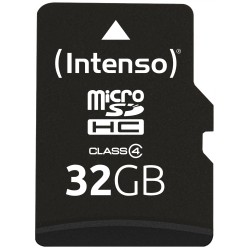 Buy Intenso microSDHC 32GB - 3403480 - Class 4, 20 MB/s Read, 5 MB/s Write, Blac... in Cyprus, Nicosia, Limassol, Larnaka, Pafos