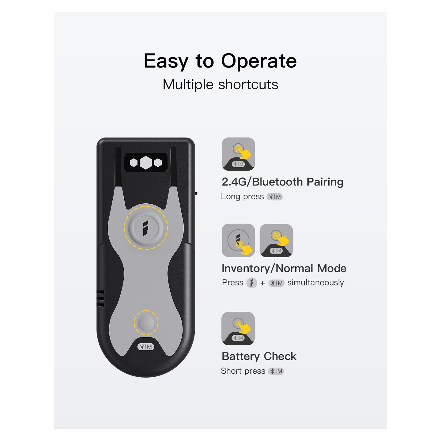 inateck Barcodescanner 43 gray [BCST-43_gray] — Buy in Cyprus with Fast Delivery