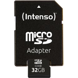 Buy Intenso microSDHC 32GB - 3403480 - Class 4, 20 MB/s Read, 5 MB/s Write, Blac... in Cyprus, Nicosia, Limassol, Larnaka, Pafos