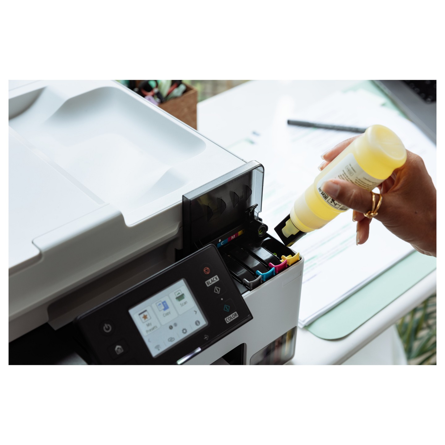 T Canon MAXIFY GX 2050 3x1 GI-55 BK 1x GI-55 C M Y — Buy in Cyprus with Fast Delivery