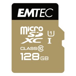 CARD Emtec m128GB UHS-I U1 EliteGold + Adapter — Buy in Cyprus with Fast Delivery