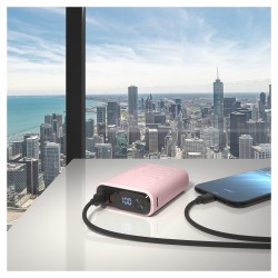 Powerbank RealPower PB-10000C PD+ mit 3xType-C.Rose — Buy in Cyprus with Fast Delivery