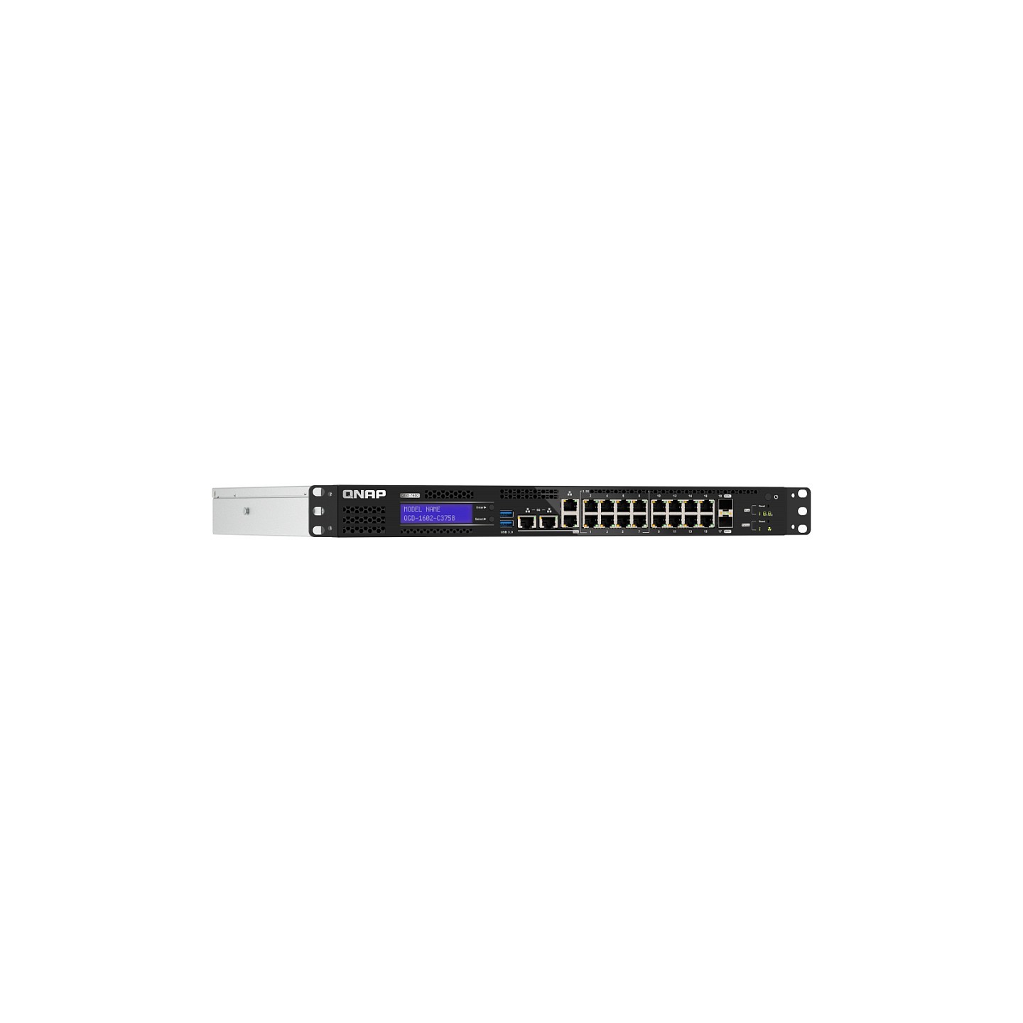 QNAP Smart Edge QGD-1602 - Switch - Smart - 2 x 10 Gigabit SFP+ + 8 x 2.5GBase-T + 8 x 10 100 1000 - an Rack montierbar