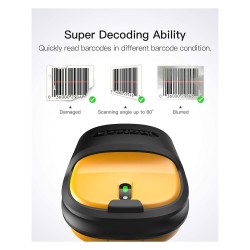 inateck Barcodescanner P6 yellow [BCST-P6_yellow] — Buy in Cyprus with Fast Delivery