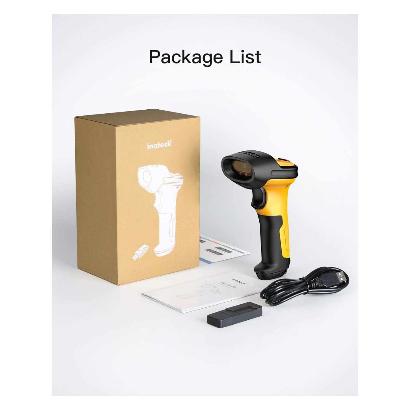 inateck Barcodescanner P6 yellow [BCST-P6_yellow] — Buy in Cyprus with Fast Delivery