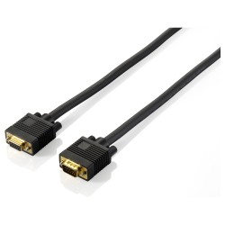 Equip VGA Kabel Verl. HD15 St Bu 1.80m 1024x 768 60Hz sw Blister — Buy in Cyprus with Fast Delivery
