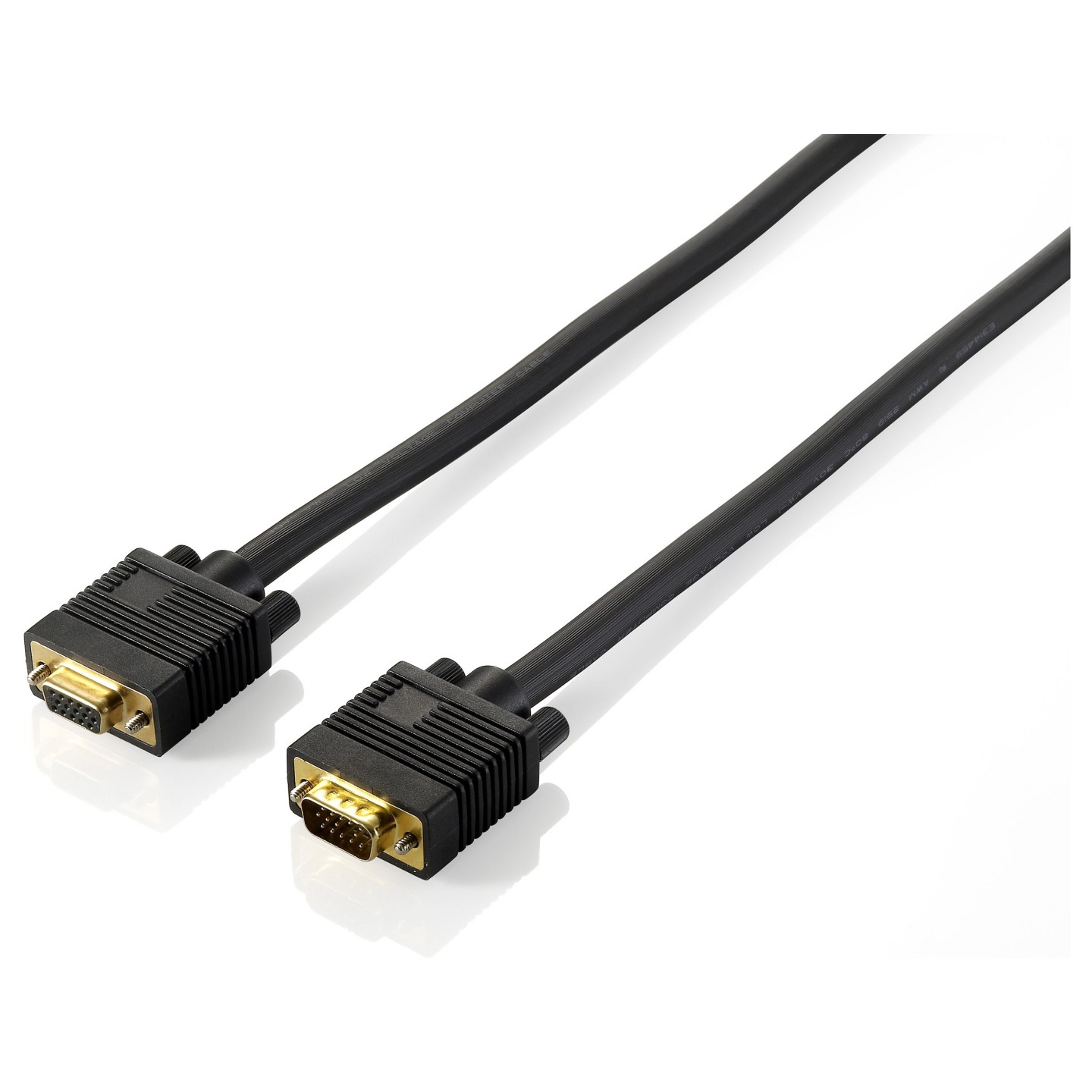 Equip VGA Kabel Verl. HD15 St Bu 1.80m 1024x 768 60Hz sw Blister — Buy in Cyprus with Fast Delivery