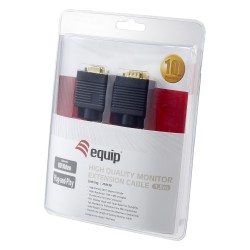 Equip VGA Kabel Verl. HD15 St Bu 1.80m 1024x 768 60Hz sw Blister — Buy in Cyprus with Fast Delivery