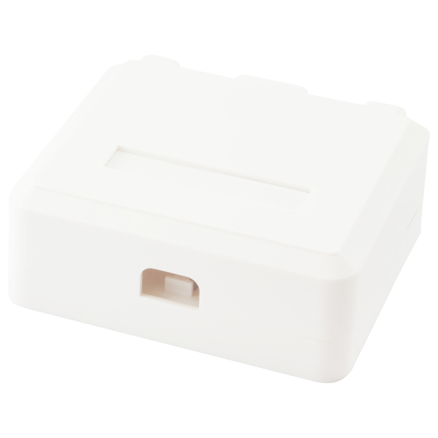 Equip Aufputzdose 2x Keystone Jack mit Abdeckung weiß — Buy in Cyprus with Fast Delivery